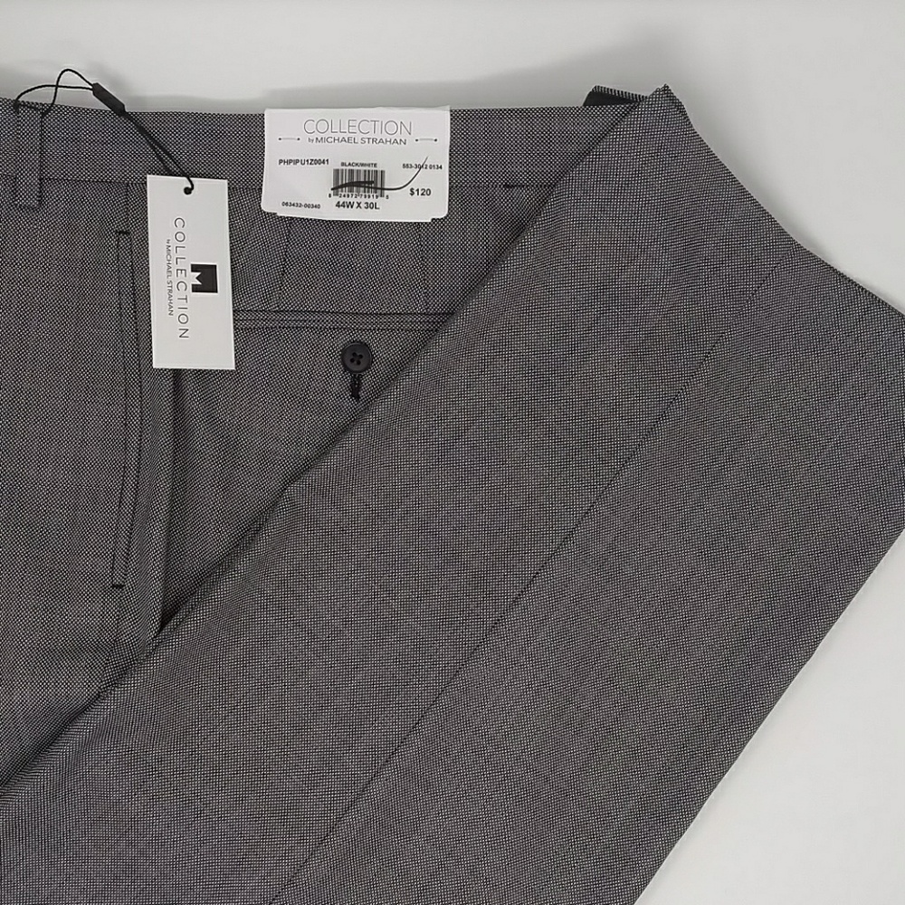 Men's Michael Strahan COLLECTION Birdseye Slacks